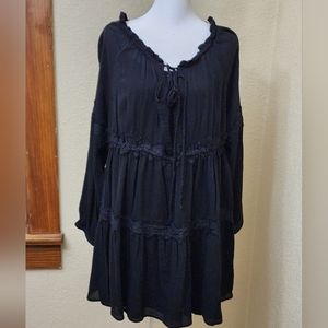 Like New~ Red Camel Juniors Plus Size Long Sleeve Black Dress~ Size 2X